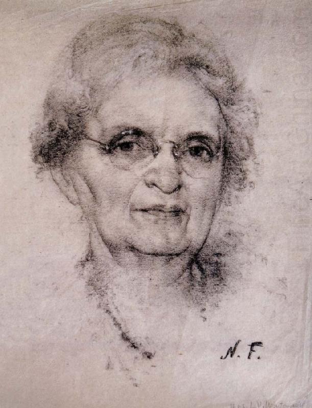 Portrait of old woman, Nikolay Fechin